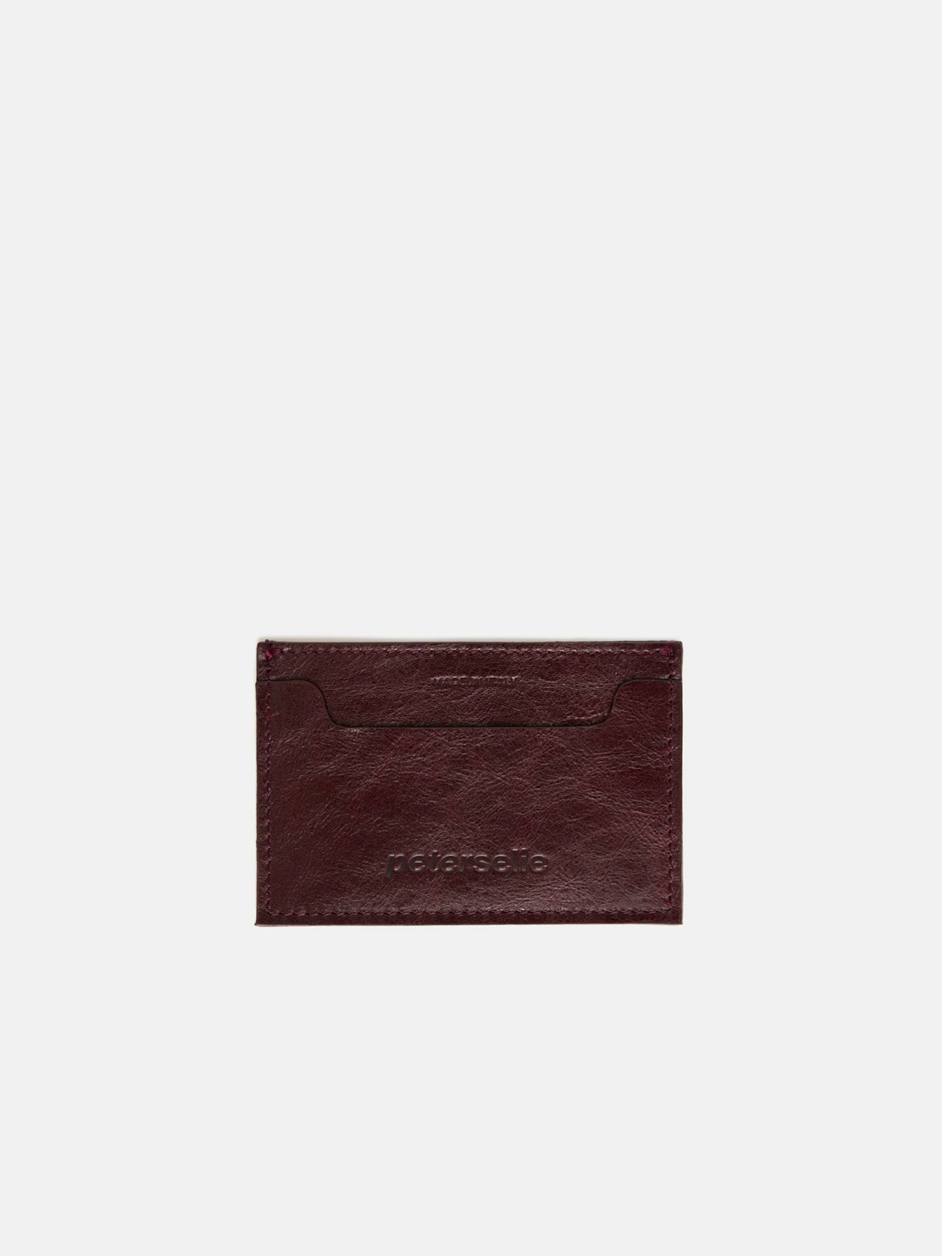 Ps cardholder burgundy front